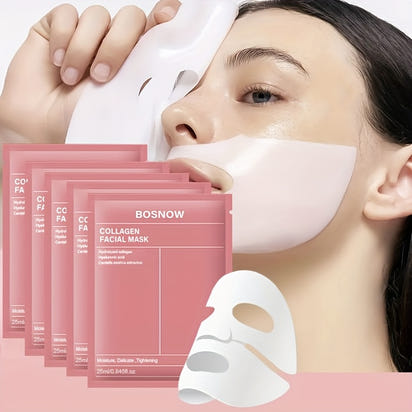 5pcs Instant lifting collagen white mask