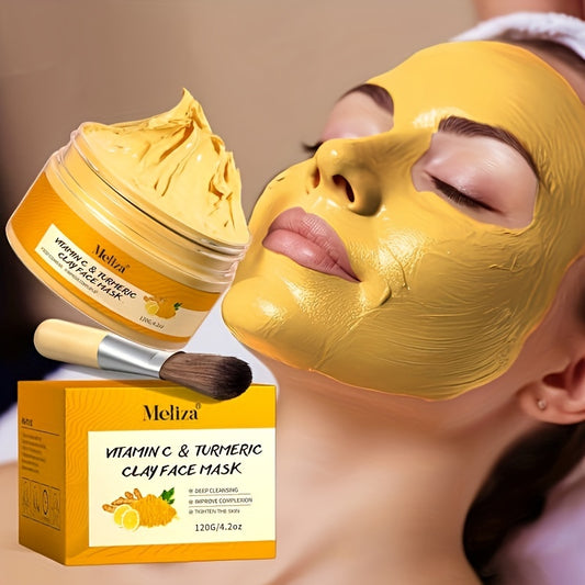 Turmeric vitamin C cleaning facial mask