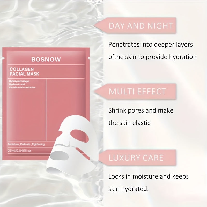 5pcs Instant lifting collagen white mask