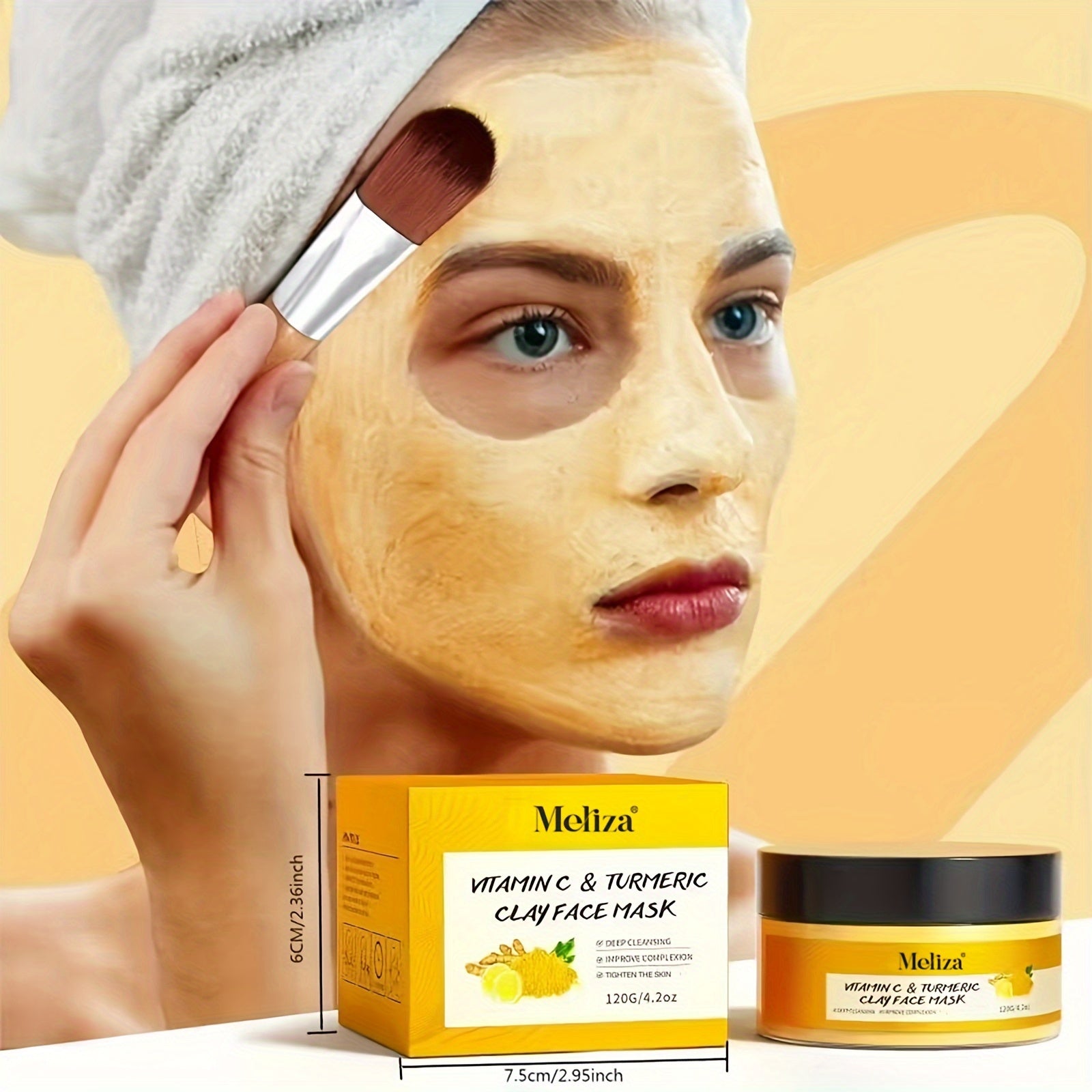 Turmeric vitamin C cleaning facial mask