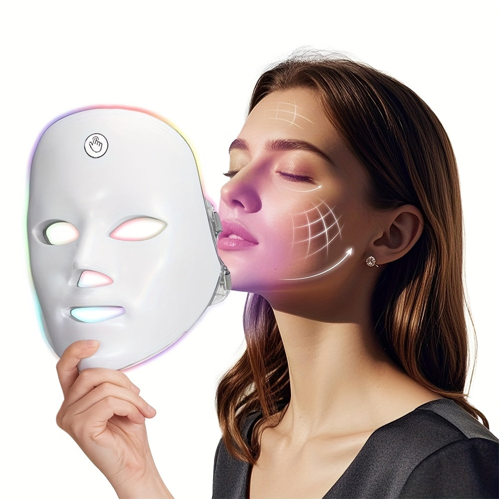 Touch-Activated LED 7-Color Light Facial Mask
